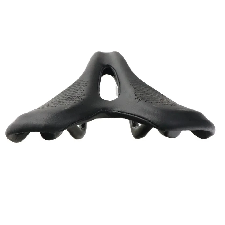 Asiento de sillín hueco súper ligero de carbono completo para bicicleta de carretera/montaña  Foto 2 de 4