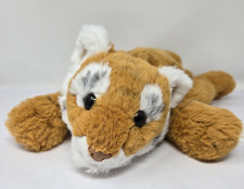 FAO Schwarz Tiger Cub Plush 15 Laying Down -2020 Hard Eyes Nose Soft Clean