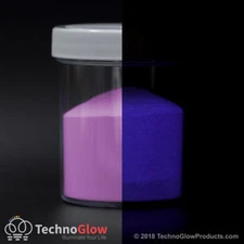 Glow in the Dark Powder, FLUORESCENT PURPLE - UV Reactive Glow Pigment