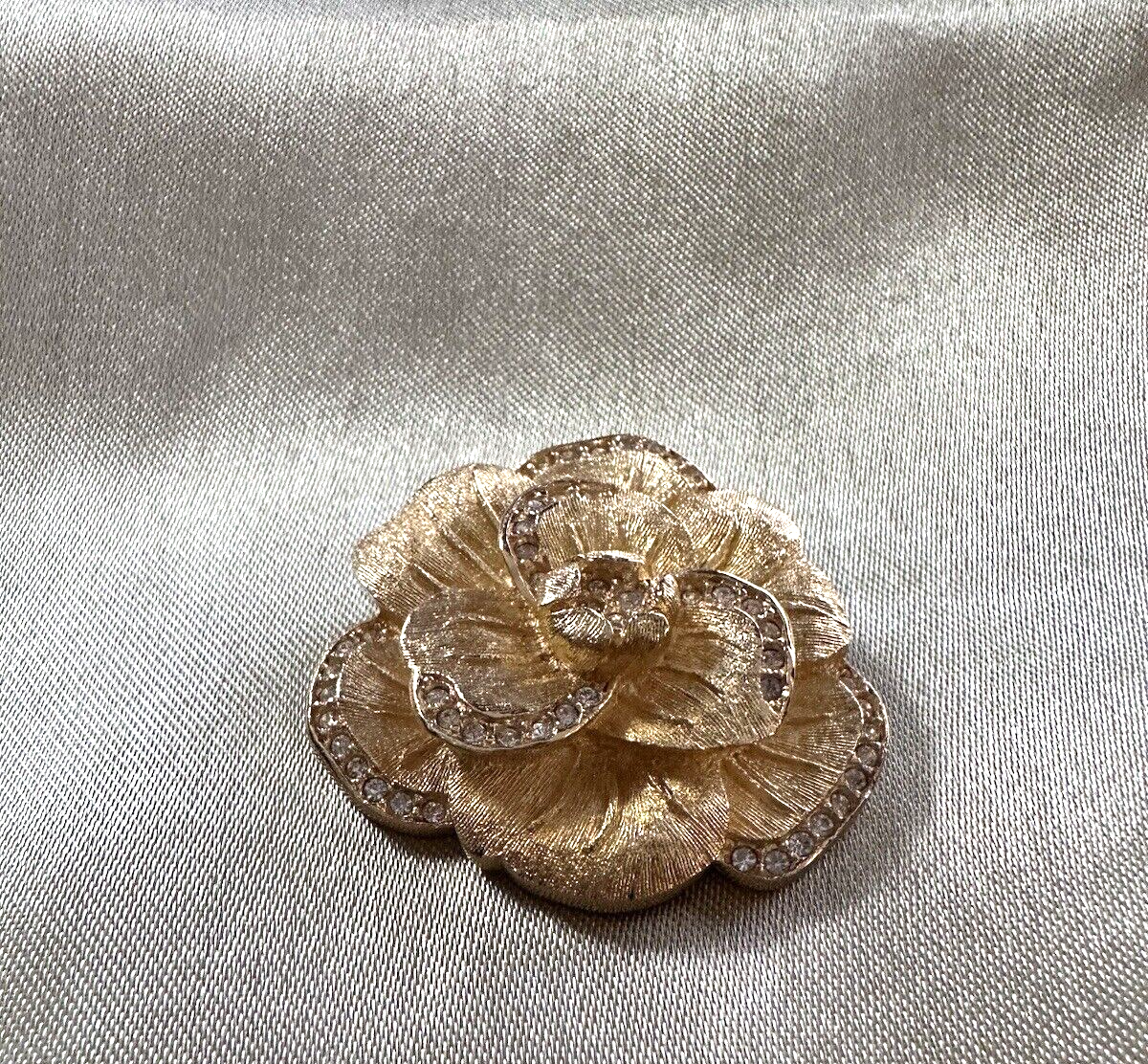 Vintage Christian Dior Crystal Flower Pin Brooch | eBay