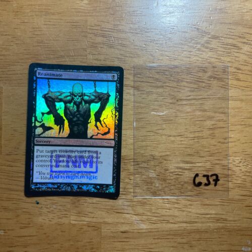 💀 Reanimate FOIL - FNM DCI - Friday Night Magic Promo MTG See pics for cond 637 - Picture 1 of 9