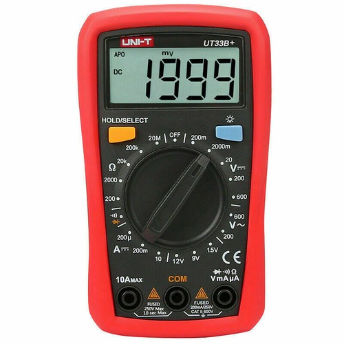 UNI-T UT33B+ Digital Multimeter LCD Palm Size DC/AC Ohm Current Resistance Kd - Picture 5 of 9