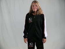 unisex Trainingsanzug Fitnessanzug Wellnessanzug FossFour schwarz weiss