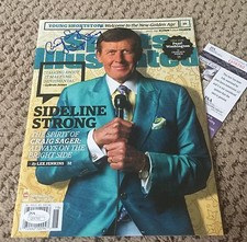 CRAIG SAGER SIGNED SPORTS ILLUSTRATED JSA AUTH NBA BASKETBALL TNT STRONG SAGAR