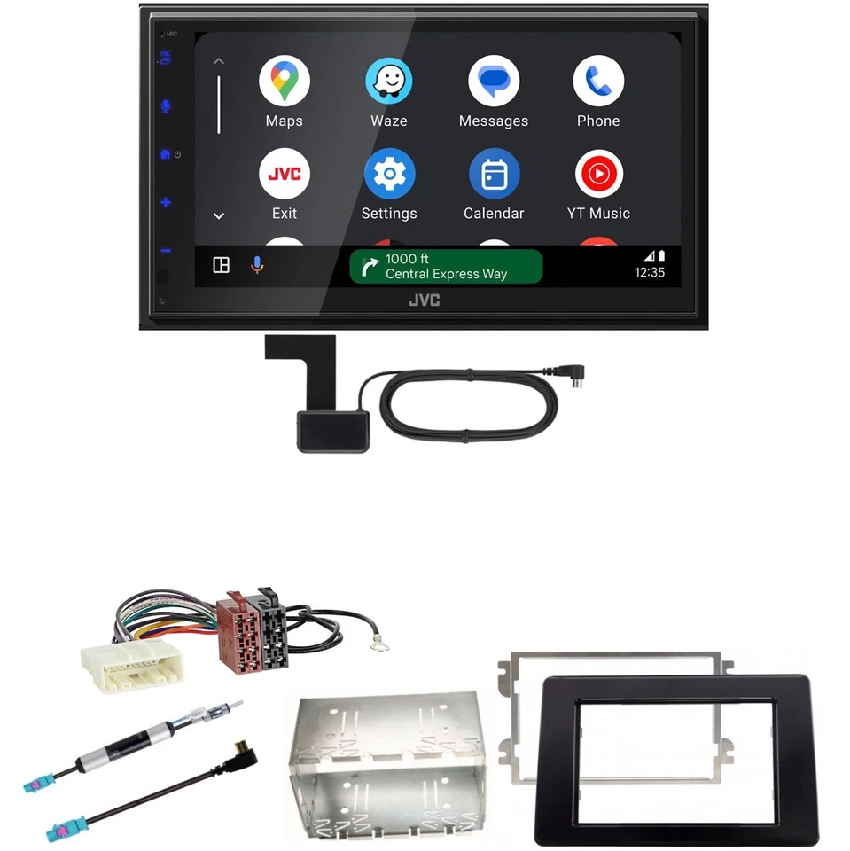 JVC KW-M695DBW Android Auto CarPlay DAB+ Einbauset für Nissan NV400 ab 2019 - Bild 1 von 1