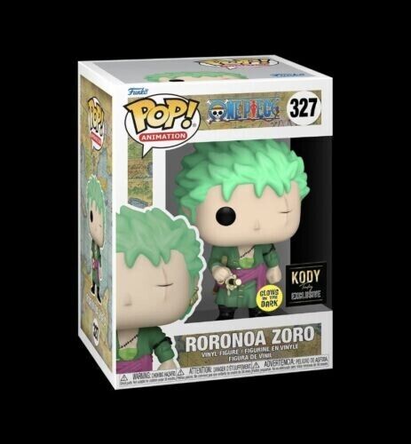 Funko Pop! One Piece - Roronoa. Zoro Vinyl Figure #327 GLOWS IN THE DA —  Beyond Collectibles