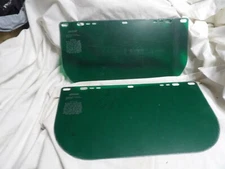 Pair of Jackson Face Shields - Dark Green 8" x 15-1/2"