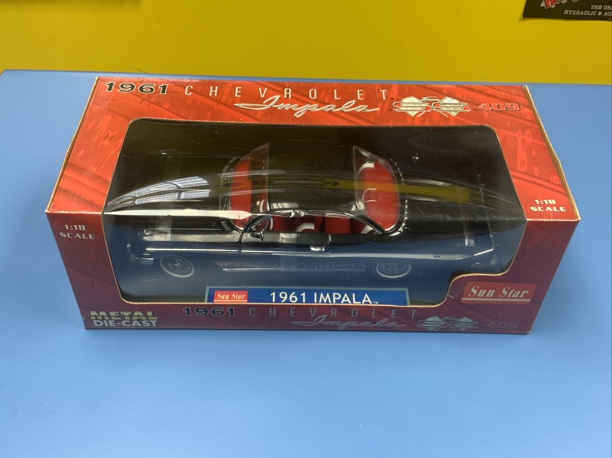 SUN STAR 1961 CHEVROLET IMPALA SS 409 ( BLACK ) 1:18 SCALE