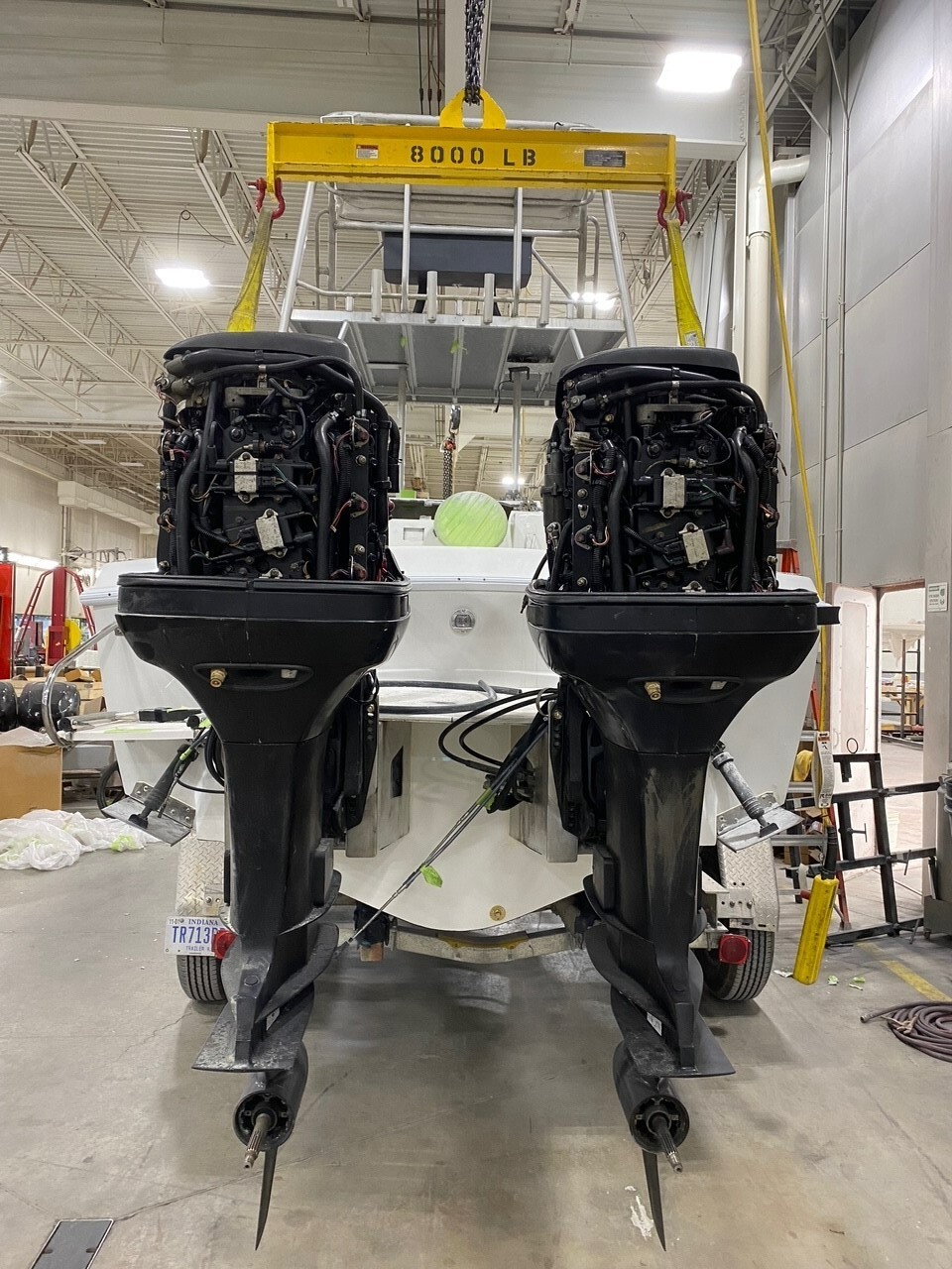 1973 Thunderbird Formula 233 Center Console Tuna Tower Boat Refinish