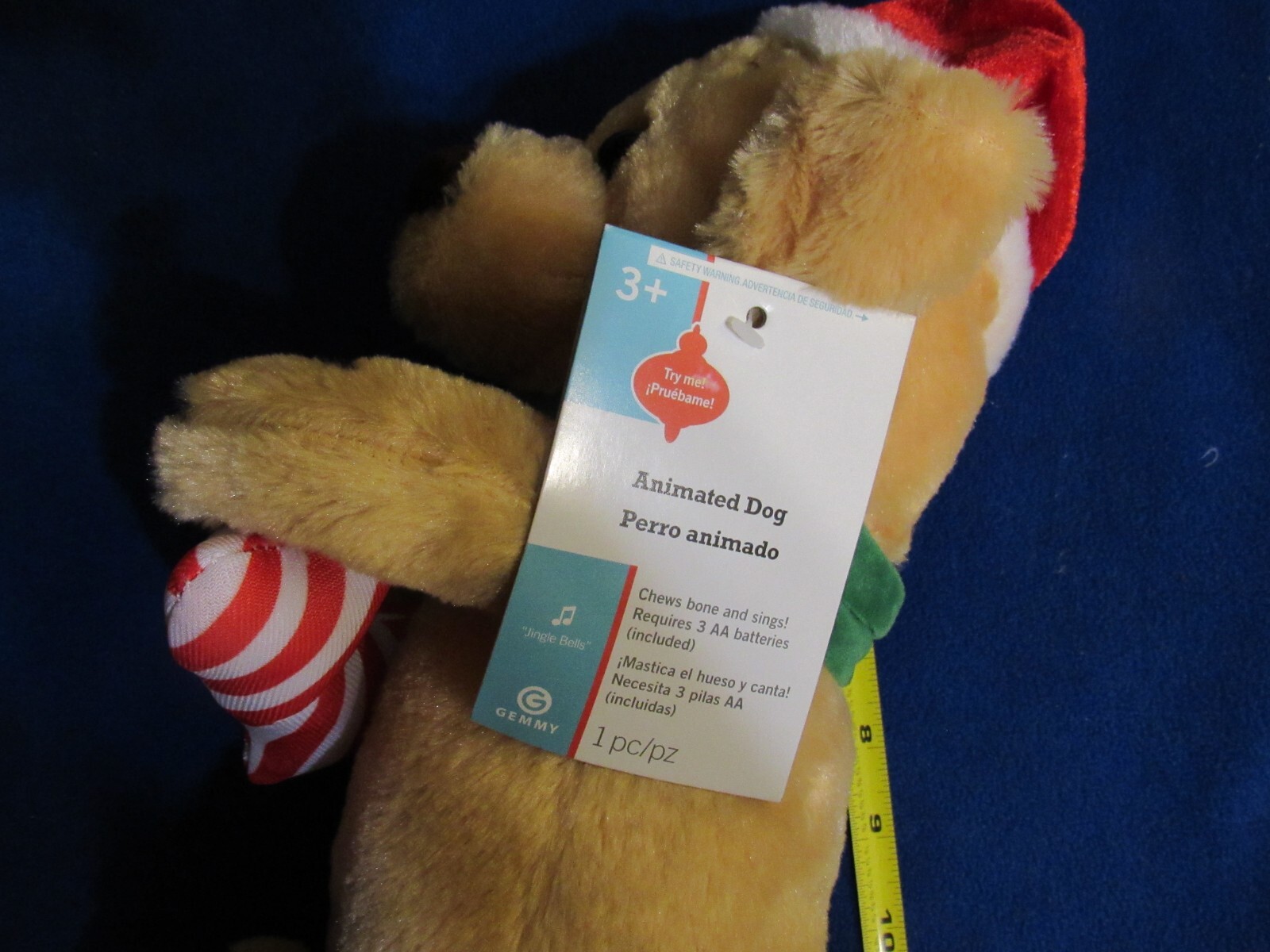 Gemmy Animated Holiday Dog New # 115692 jingle bells Barking chewing classic joy