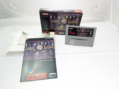 ULTIMATE MORTAL KOMBAT 3 Super Nintendo SNES Spiel, Anleitung OVP #C51 1815 J9
