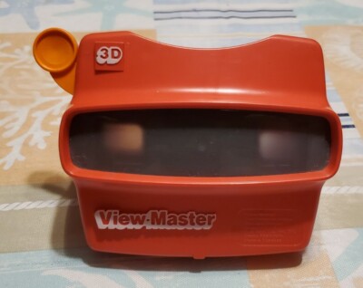 Vintage Red Viewmaster 3D View-Master Viewer Toy, Orange Lever (1998)