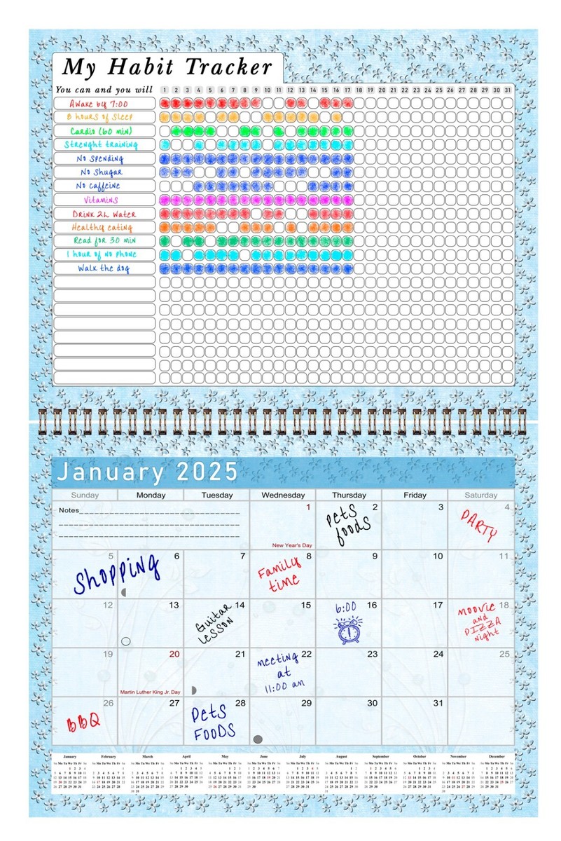 2025 Monthly Desktop/Wall Calendar/Planner - Habit Tracker - (Edition #018) | eBay 2025-monthly-desktop-wall-calendar-planner-habit-tracker-edition-018-ebay