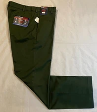 NWT- MEN'S ROUNDTREE & YORKE TRAVEL SMART STRIGHT FIT DRESS PANTS -GREEN