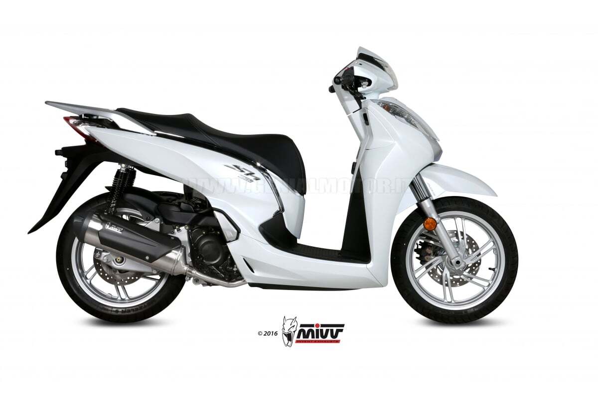 Mivv Approved Complete Exhaust Urban Stainless Steel Honda Sh 300 2015 > 2016