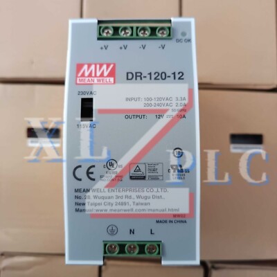 1PCS New Mean Well DR-120-12 | 12V  Switch Power Supply In Box*