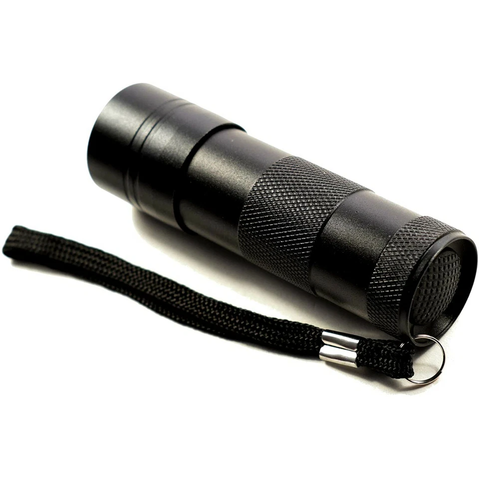 HQRP 365 NM 12 LED Ultra Violeta Luz Ultravioleta UV Linterna Luz - Imagen 2 de 4