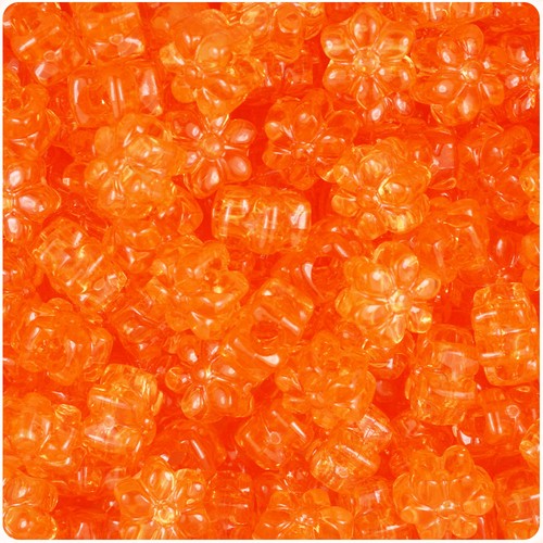 BeadTin Transparent 13mm Flower Pony Beads (250pcs) - Color choice - Picture 13 of 18