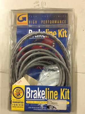 Front High End Brake Line Kit Stainless Steel Clear Coated 41.75'' Harley #614350