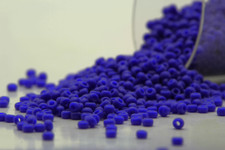 Miyuki Round Rocailles 15/0 Opaque Cobalt Luster Seed Beads RR-414