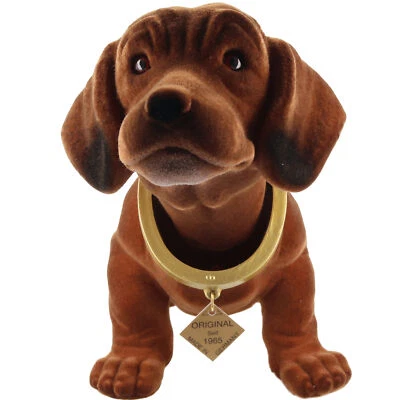 ACCUCELL Der original Wackeldackel braun gross ca. 30x18,5cm, das Original seit 1965, the