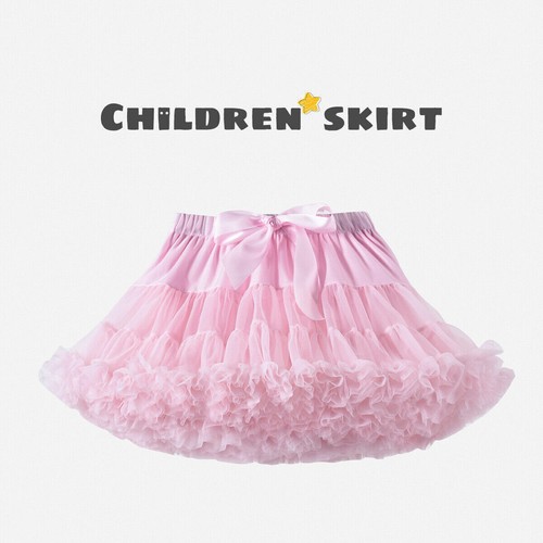 22 Colours Girls Kids Skirt Dance Tutu Petticoat Party Dress Ballet Fluffy Layer - Picture 10 of 29
