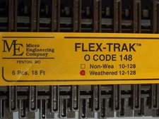 O-SCALE MICRO-ENGINEERING #12-128 FLEX-TRACK CODE 148  WEA BIGDISCOUNTTRAINS