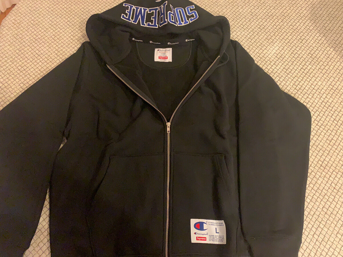 Supreme Champion Arc logo zip up sweat black. brand new | eBay Supreme Champion Arc logo zip up sweat black. brand new | eBay