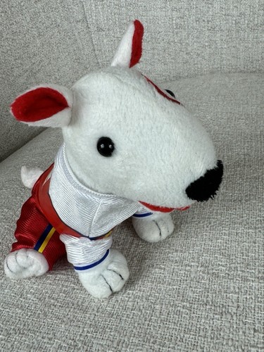 Peluche cane bersaglio Bullseye INGHILTERRA Olimpiadi 7" da collezione 08 peluche rosso - Foto 9 di 13