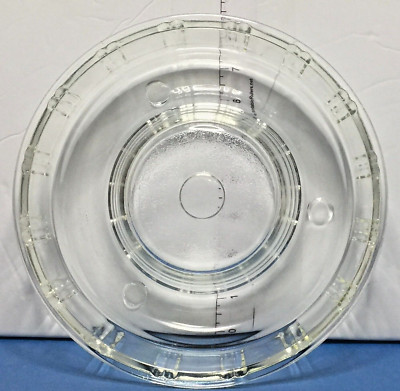 Vintage 1940s Glasbake Clear Glass Queen Anne Jello Mold Bundt Cake Pan