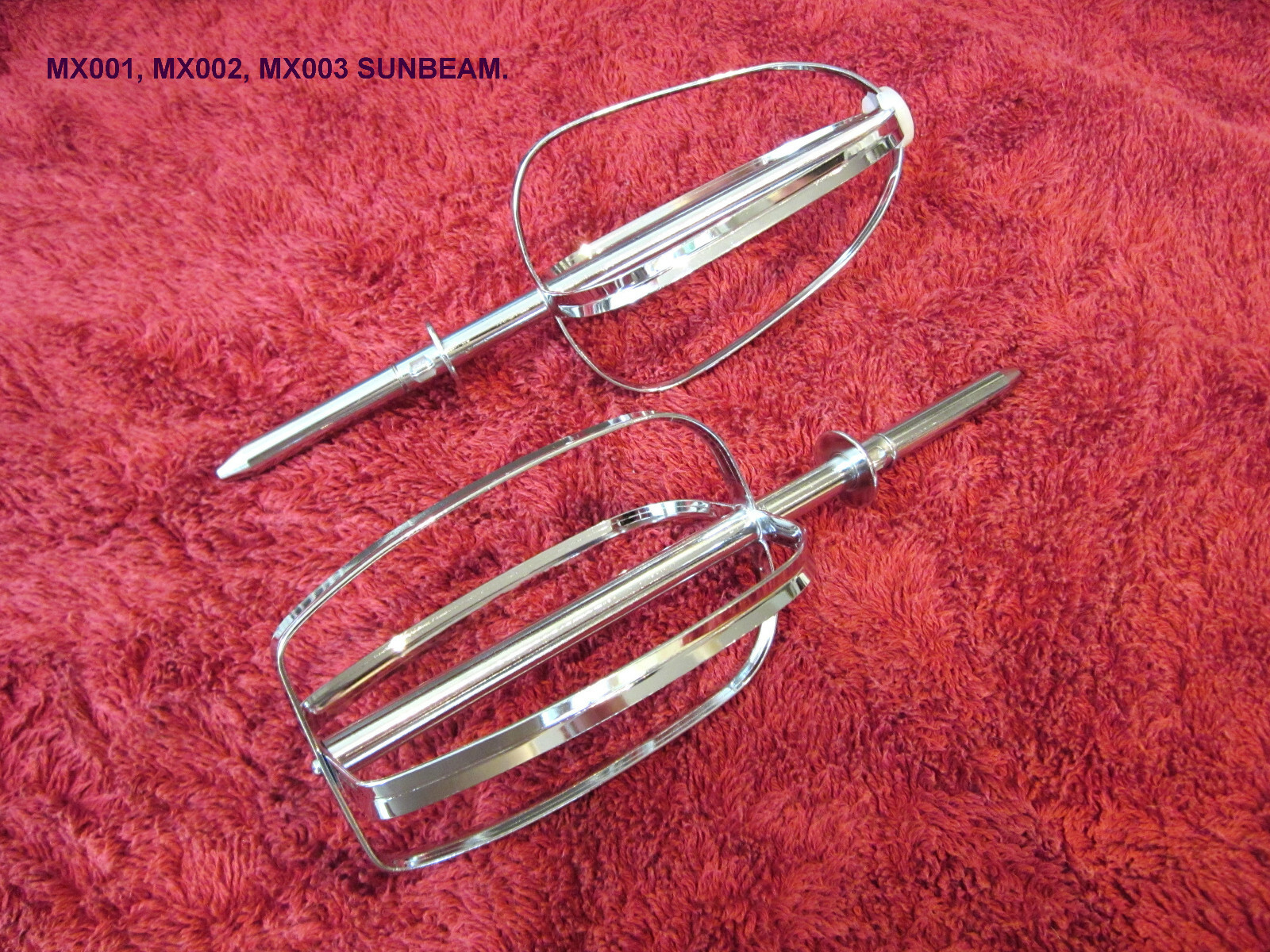 SUNBEAM MIXMASTER OLDER MODELS NEW BEATER SET MX001, MX002, MX003.MULTI