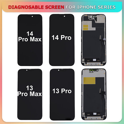Diagnosable LCD Screen Display For iPhone 14 13 Pro Max TrueTone|No IC Transfer