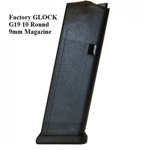 GLOCK G19 マガジン Glock Factory Magazine OEM - For Glock G19 Gen 3 & 4 - 9mm - 10