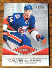 Calvin de Haan 2011-12 Titanium #147 ROOKIE hockey cards BV$40+ ISLANDERS 43/44