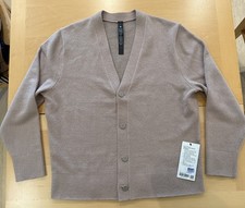 lululemon Merino Wool-Blend Cardigan Sweater Beige Tan Large