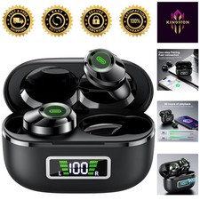 Bluetooth 5.5 Wireless Earbuds - 80H Battery Life,  Waterproof, HiFi Sound