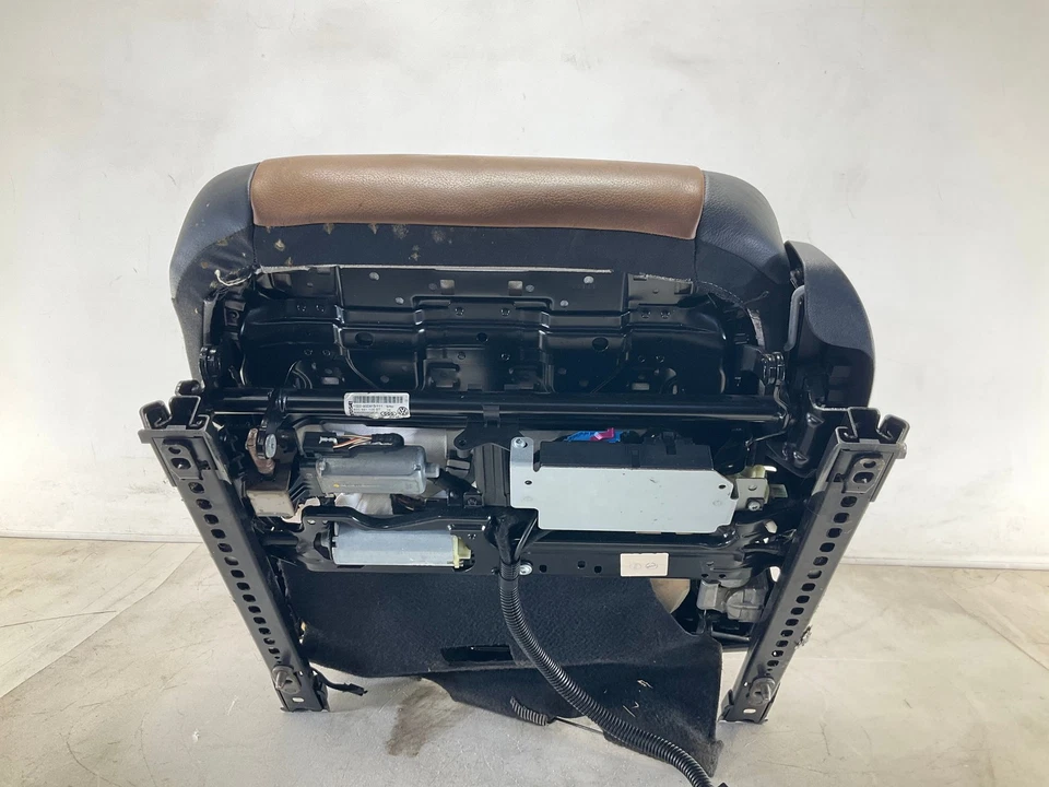 05-11 Asiento del conductor delantero Audi A6 cuero dos tonos amaretto y negro OEM Foto 4 de 4