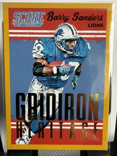 2015 Score - Gridiron Heritage Barry Sanders #12 Gold
