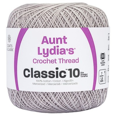 154-435 s Crochet, Cotton Classic Size 10, Silver