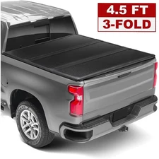 4.5FT/4.6FT Tri-Fold Hard Solid Bed Tonneau Cover For Ford Maverick 2022-2025