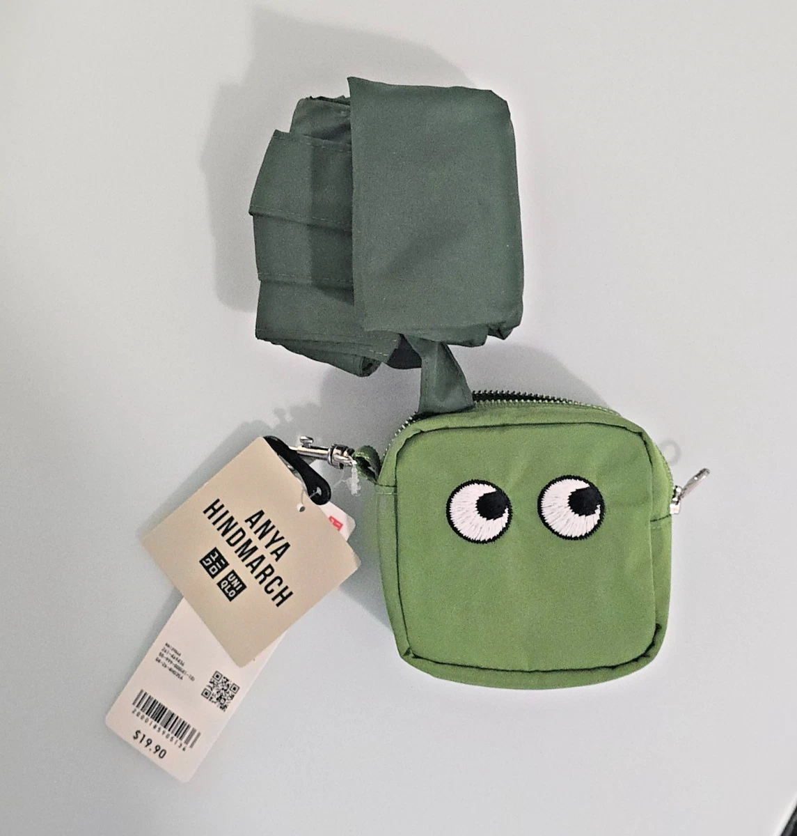 Pastel Green Vintage Anya Hindmarch clasp backpack Crystals Important Things Pouch | Anya Hindmarch US main image 4
