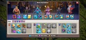 TH16 Half Max/Hero (50/65/43/42/32/1)Good Defence/Both device IOS/ANDROID/Cheap