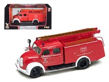 1/43 1961 Magirus Deutz Mercur TLF-16 Red/White – Road Signature Diecast Model