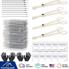 Body Piercing Kit - 43Pcs Professional Piercing Tool Kit with 12G 14G 16G 18G...