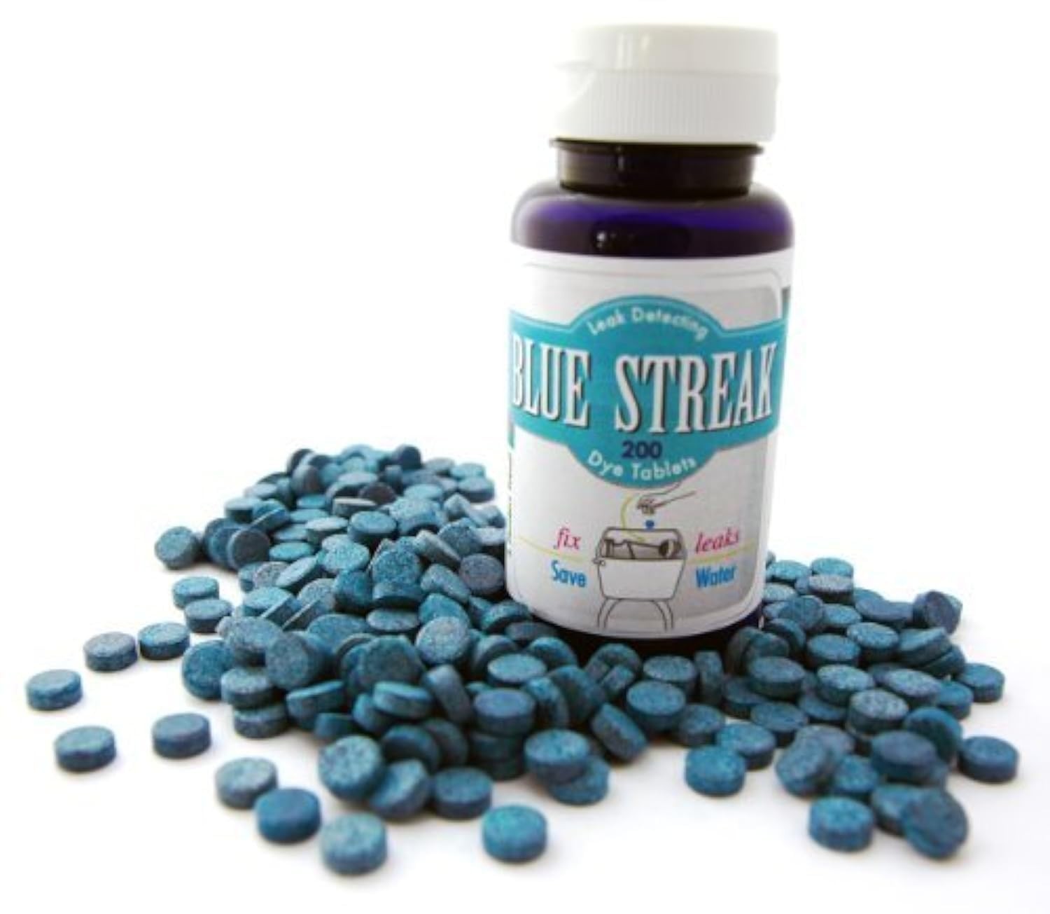 New Resources Group Blue Streak Pro 200 Dye Tablets Detect Silent Leaks Bulk