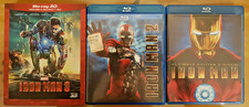 Trilogia Iron Man 1+2+3 - Blu-Ray - Marvel - Robert Downey Jr.