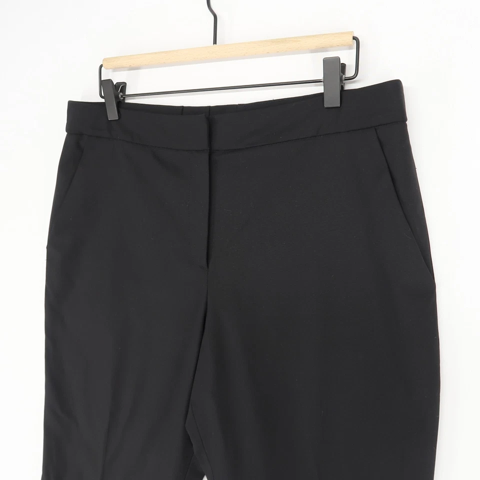 Pantalones de vestir Givenchy para mujer 42 EE. UU. 10 negro mezcla de lana ajuste a medida hechos en Italia Foto 3 de 4