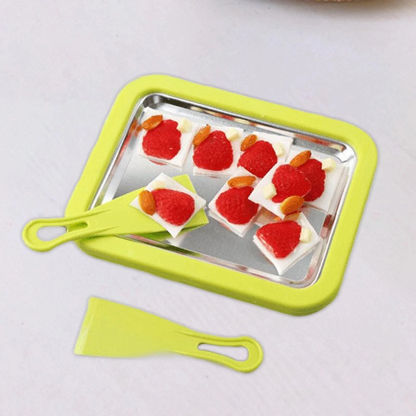Homemade Ice Cream Maker Set with Spatulas for Creamy
Opens in a new window or tab