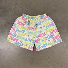 Vintage 80s Surf All Over Print Shorts Size S 
