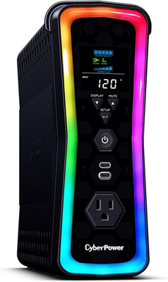 Cyberpower GX150C2 Gaming UPS with RGB, 13 Outlets, USB-C, 1500VA